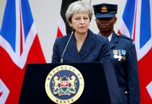 May in Kenya. Affrontato anche l’argomento Brexit