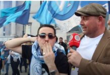 Napoli festeggia a Londra a Trafalgar Square ecco le immagini video Italoeuropeo LondoONE radio scudetto Napoli