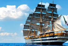 La Nave piú bella al mondo, partita ieri da Genova per fare il giro del mondo. Sará il nostro Made in Italy. Italoeuropeo LondonONE radio Amerigo vespucci