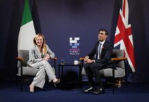 GB: Il presidente del consiglio Giorgia Meloni, unico capo di governo alla Prima sessione all’Ai Safety Summit