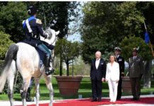 Giogia Meloni accompagna Re Carlo III a Villa Doria Pamphilj italoeuropeo - LondonONE radio